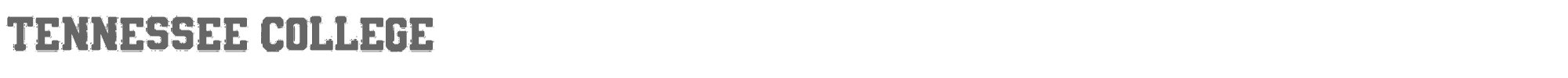 Sample characters Tennessee College Font